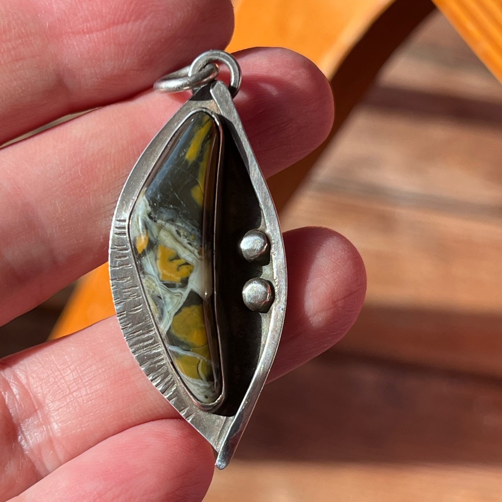Jasper & Sterling Silver pendant